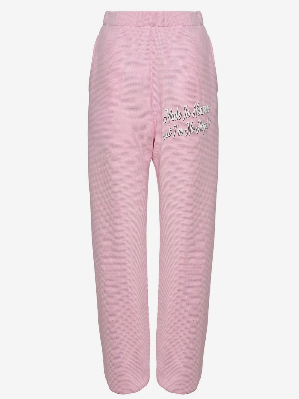 Boys Lie Waffle Pink Graphic Fleece Sweatpants